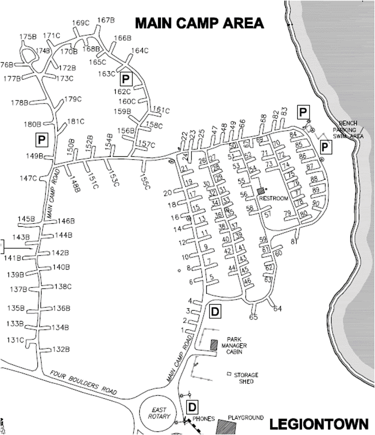 Burlingame State Park campground map