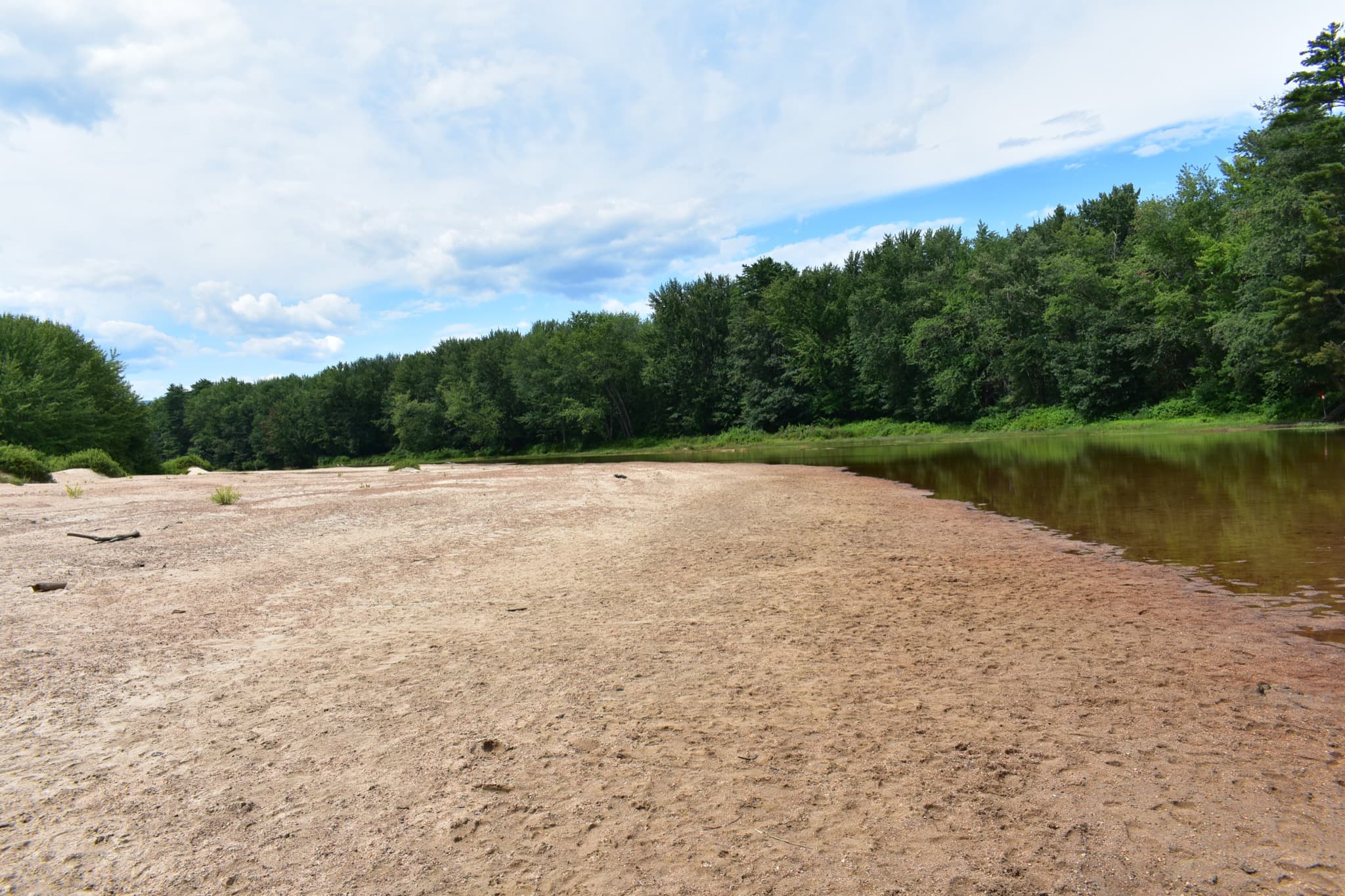 Beach area along the Saco River at Canal Bridge